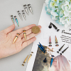 20Pcs 10 Colors Stainless Steel Ear Taper Stretcher EJEW-FI0001-69-3