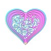 201 Stainless Steel 3D Rotating Hanging Wind Spinner STAS-T064-99-1