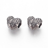 316 Surgical Stainless Steel European Beads STAS-F195-130AS-1