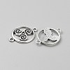 Tibetan Style Alloy Knot Connector Charms FIND-WH0432-92C-2