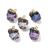 Gradient Color Resin Imitation Gemstone Resin Irregular Pendants LS-RESI-U001-02C-1