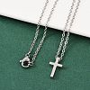 Non-Tarnish 304 Stainless Steel Pendant Necklaces NJEW-E141-42P-4