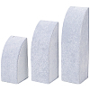 3Pcs 3 Sizes Vertical Wooden Covered with Velvet Necklace Display Stands NDIS-WH20001-03A-6