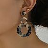 6 Pairs Vintage Acrylic Striped Earring Sets ER7111-4