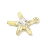 Rack Plating Alloy Enamel Rhinestone Pendants PALLOY-R151-41G-01-3