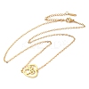 304 Stainless Steel Pendant Necklaces with Cable Chains LS-NJEW-P283-02G-2