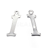 Tarnish Resistant 304 Stainless Steel Letter Charms STAS-F039-01I-P-2