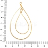 304 Stainless Steel Open Back Bezel Pendants STAS-D264-09G-3