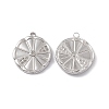 Tarnish Resistant 304 Stainless Steel Pendant Rhinestone Settings STAS-K242-15P-1