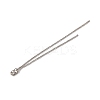 Brass Ball Chain Ear Nuts KK-G510-18P-2