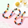 Natural Agate Beads Strands G-YW0001-33A-5