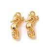 Brass Micro Pave Cubic Zirconia Pendants KK-K382-44G-1