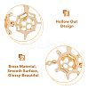 HOBBIEASY 5Pcs 5 Colors Brass Bead Cage Pendants KK-HY0001-57-3
