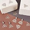 40Pcs 2 Style 304 Stainless Steel Pendants STAS-CN0001-20-4
