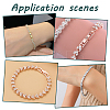 6Pcs 3 Colors Brass Clear Cubic Zirconia Fold Over Clasps FIND-HY0004-04-6