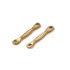 304 Stainless Steel Textured Bar Links Connector Charms STAS-A134-01B-G-2