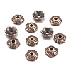 6-Petal Tibetan Style Alloy Flower Bead Caps LS-TIBE-S220-R-NR-1