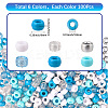 600Pcs 6 Colors Opaque & Tansparent Acrylic European Beads MACR-SC0002-02E-2