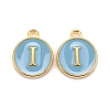 Golden Plated Alloy Enamel Charms ENAM-S118-04I-1