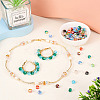 100Pcs 10 Colors Transparent Glass Beads Strands GLAA-TA0001-40-7