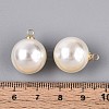 ABS Plastic Imitation Pearl Pendants FIND-H052-01I-01G-3