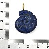 Dyed Natural Lapis Lazuli Carved Pendants G-C282-01I-3
