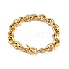 304 Stainless Steel Cable Chain Bracelets for Women BJEW-C129-08A-G-2