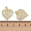 Brass Micro Pave Cubic Zirconia Pendants ZIRC-I367-07G-01-3
