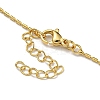 Brass Micro Pave Colorful Cubic Zirconia Peach Heart Pendant Necklaces for Women LS-NJEW-Q346-01G-02-3