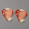 Alloy Enamel Pendants ENAM-CJC0006-74C-2