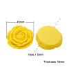 Resin Flower Rose Beads X-RESI-RB111-A15-1