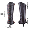 Imitation Leather Boot Cover AJEW-WH0258-941B-2
