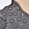 12 Sets 3 Colors Alloy Decorative Rivets BUTT-CP0001-07B-3
