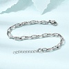 4.5MM 304 Stainless Steel Twisted Oval Link Chain Bracelets for Man and Women SA-CBAB767-17B-P-2