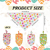 4Pcs 4 Styles Triangle Polyester Pet Handkerchi AJEW-CP0006-08A-03-2