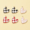 6Pcs 3 Colors Alloy Enamel Pendants ENAM-FS0001-48-1