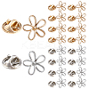 20Pcs 2 Colors Allloy Anti-glare Lapel Pins Brooches JEWB-AR0001-24B-2