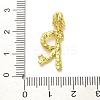 Rack Plating Brass Micro Pave Cubic Zirconia European Dangle Charms KK-L210-015G-R-3