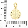 Brass Clear Cubic Zirconia European Dangle Pendants KK-D325-28G-06-3