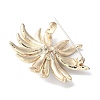 Sunflower Alloy Rhinestone Brooches for Backpack Clothes JEWB-F038-02LG-2