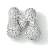 Rack Plating Brass Cubic Zirconia Pendants KK-S378-02P-M-1