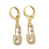 Real 18K Gold Plated Brass Dangle Leverback Earrings EJEW-L269-016G-07-1