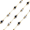 Sodalite & Howlite & 304 Stainless Steel Beads Link Chains CHS-K021-01G-02-1