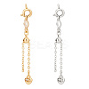  4Pcs 2 Colors Alloy & Brass Chain Extender with Cubic Zirconia FIND-PH0017-99-1