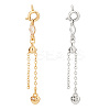 4Pcs 2 Colors Alloy & Brass Chain Extender with Cubic Zirconia FIND-PH0017-99-1