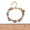 304 Stainless Steel Cable Chains Bracelets BJEW-P351-03G-5