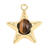 Natural Tiger Eye Pendants GG-G001-01G-07-1