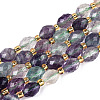 Natural Colorful Fluorite Beads Strands G-N342-35-8x6-11-2