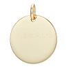 Flat Round Blank 925 Sterling Silver Charms STER-BC0003-41B-G-1