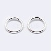 925 Sterling Silver Open Jump Rings STER-F036-02S-1x8mm-2